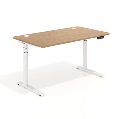 scrivania regolabile in altezza bianco red oak erghos icon 1