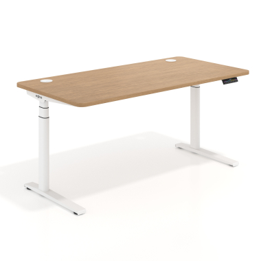 scrivania regolabile in altezza bianco red oak erghos icon 1
