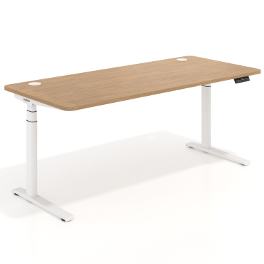 scrivania regolabile in altezza bianco red oak erghos icon 1