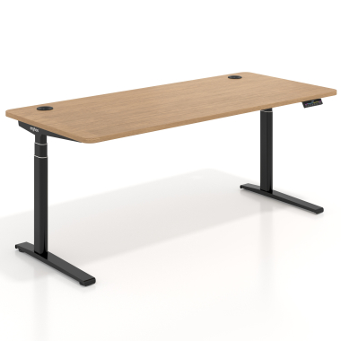 scrivania regolabile in altezza nero red oak erghos icon 1