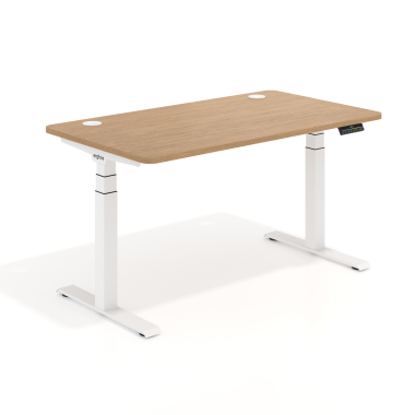 scrivania regolabile in altezza bianco red oak erghos pro 1