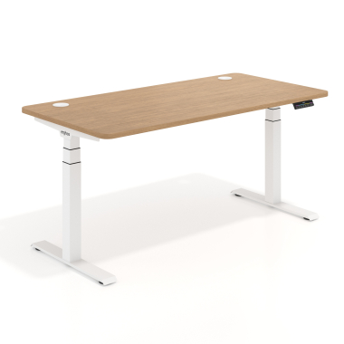 scrivania regolabile in altezza bianco red oak erghos pro 1