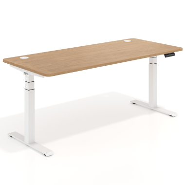scrivania regolabile in altezza bianco red oak erghos pro 1
