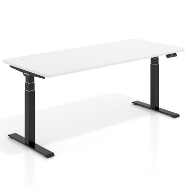 scrivania regolabile in altezza nero warm white erghos pro 1