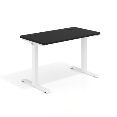 scrivania ufficio bianco pure black struttura bianca 1