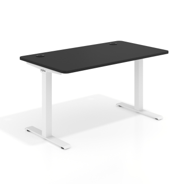 scrivania ufficio bianco pure black struttura bianca 1