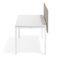 Pannello acustico da scrivania Sileo XL, rivestito in tessuto PET