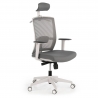 Sedia Ufficio Ergonomica Akira white con poggiatesta