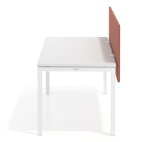 Pannello acustico da scrivania Sileo XL, rivestito in tessuto PET