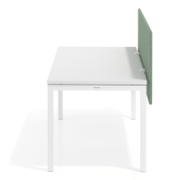 Pannello acustico da scrivania Sileo XL, rivestito in tessuto PET