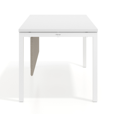 divisori da scrivania beige struttura in alluminio 2