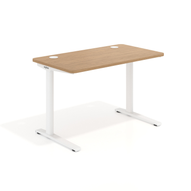 scrivania ufficio bianco red oak struttura bianca 1