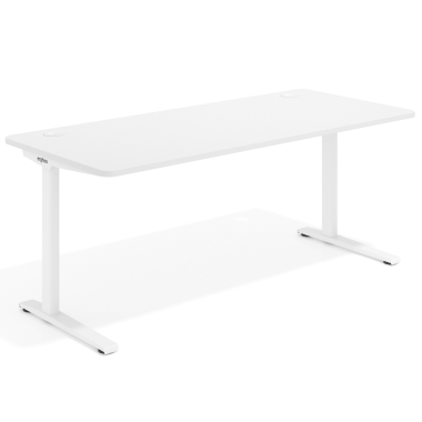 scrivania ufficio bianco warm white struttura bianca 1