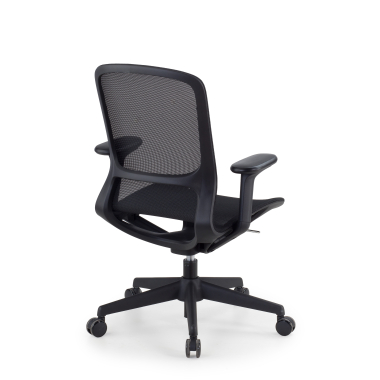 sedia ufficio di design nero muse rete transpirante braccioli regolabili 3d 7