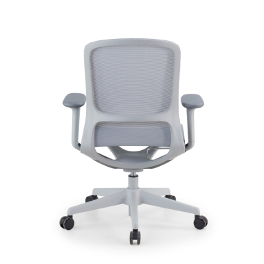 sedia ufficio di design grigio muse rete transpirante braccioli regolabili 3d 7