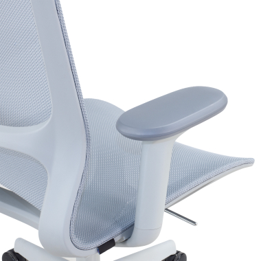 sedia ufficio di design grigio muse rete transpirante braccioli regolabili 3d 5