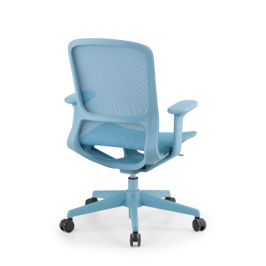 sedia ufficio di design blu muse rete transpirante braccioli regolabili 3d 7