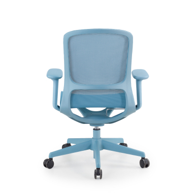 sedia ufficio di design blu muse rete transpirante braccioli regolabili 3d 5