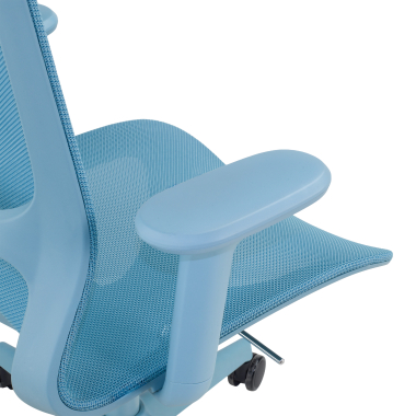 sedia ufficio di design blu muse rete transpirante braccioli regolabili 3d 6