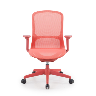 sedia ufficio di design rosso muse rete transpirante braccioli regolabili 3d 3