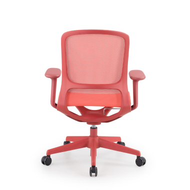 sedia ufficio di design rosso muse rete transpirante braccioli regolabili 3d 6