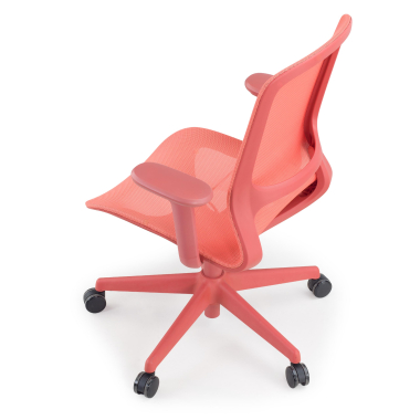 sedia ufficio di design rosso muse rete transpirante braccioli regolabili 3d 9