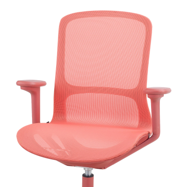 sedia ufficio di design rosso muse rete transpirante braccioli regolabili 3d 5