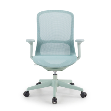 sedia ufficio di design verde muse rete transpirante braccioli regolabili 3d 3