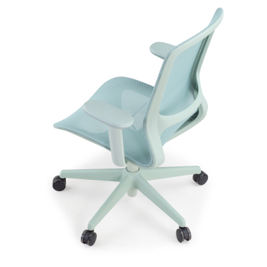 sedia ufficio di design verde muse rete transpirante braccioli regolabili 3d 8