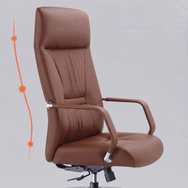 Schienale ergonomico con 3 zone di supporto