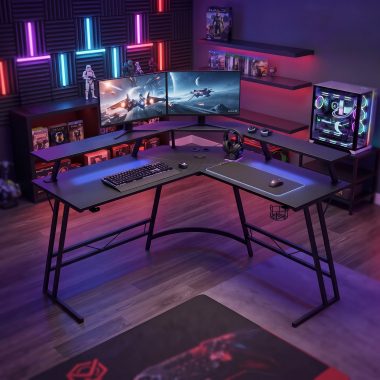 scrivania gaming nero kratos 2