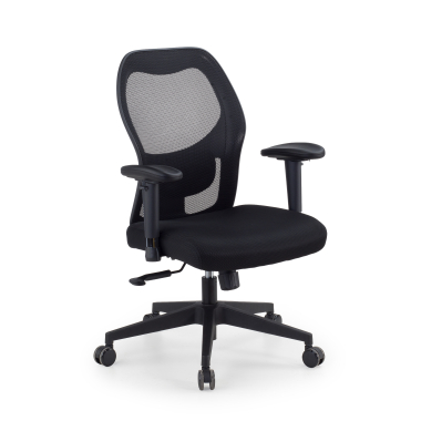 sedia smart working nero senza poggiatesta rete transpirante braccioli regolabili 2d supporto lombare 1