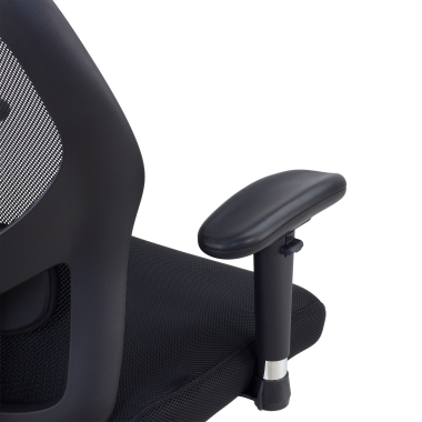 sedia smart working nero senza poggiatesta rete transpirante braccioli regolabili 2d supporto lombare 12
