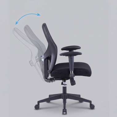 sedia smart working nero senza poggiatesta rete transpirante braccioli regolabili 2d supporto lombare 6