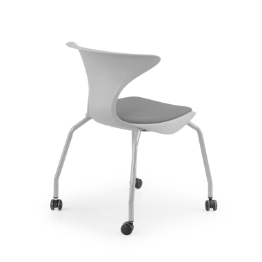 sedia con ribaltina grigio sedia con ruote di plastica senza braccioli 7