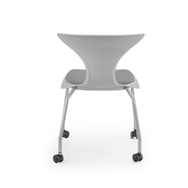 sedia con ribaltina grigio sedia con ruote di plastica senza braccioli 8