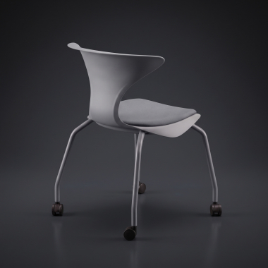 sedia con ribaltina grigio sedia con ruote di plastica senza braccioli 10