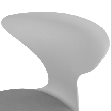 sedia con ribaltina grigio struttura base a slitta di plastica senza braccioli 7