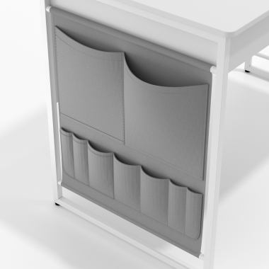 scrivania per computer bianco taskmaster 12