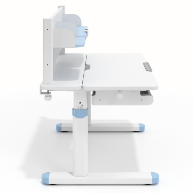 scrivania per adolescenti bianco blu ergokid 3