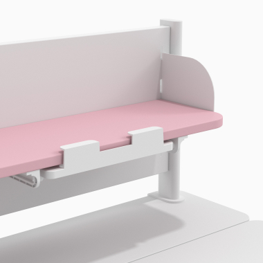 scrivania per adolescenti bianco rosa ergokid 15