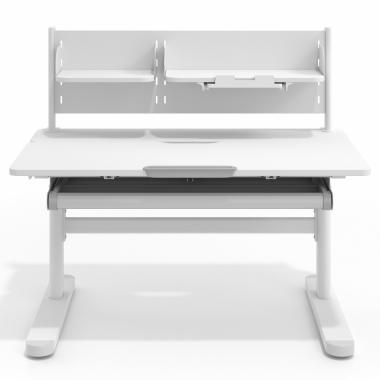 scrivania per adolescenti bianco grigio ergokid 4