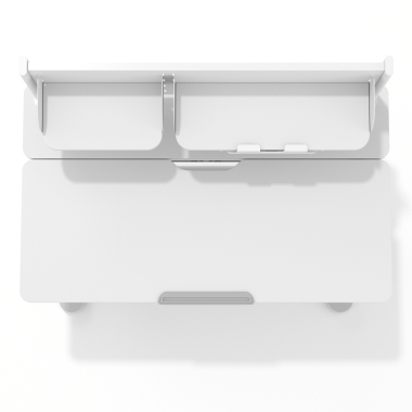 scrivania per adolescenti bianco grigio ergokid 9