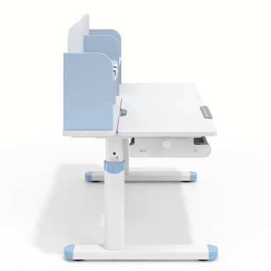 scrivania per adolescenti bianco blu ergokid 8