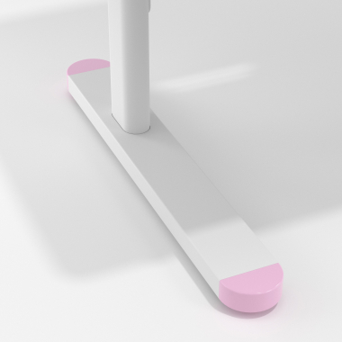 scrivania per adolescenti bianco rosa ergokid 10