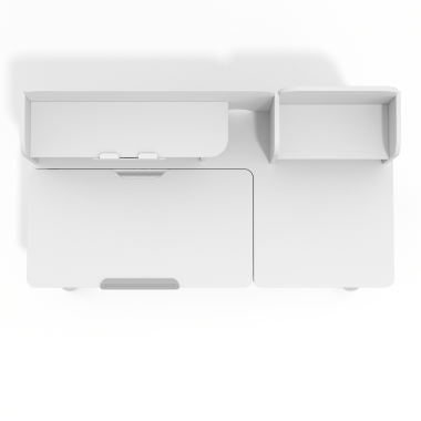 scrivania per adolescenti bianco grigio ergokid 9