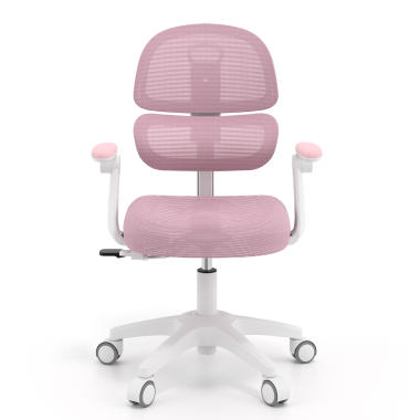 sedia scrivania per bambini rosa smartfit tessuto braccioli regolabili 2d 4