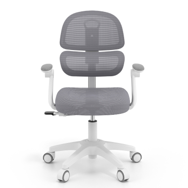 sedia scrivania per bambini grigio smartfit tessuto braccioli regolabili 2d 4