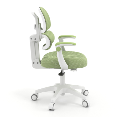 sedia scrivania per bambini verde smartfit tessuto braccioli regolabili 2d 3