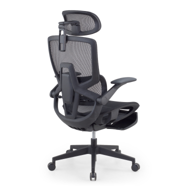 sedia ergonomica nero halo z3 rete transpirante braccioli regolabili 4d supporto lombare poggiatesta poggiapiedi estensibile 11